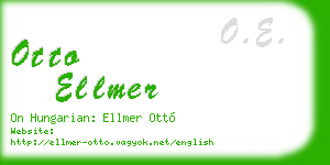 otto ellmer business card